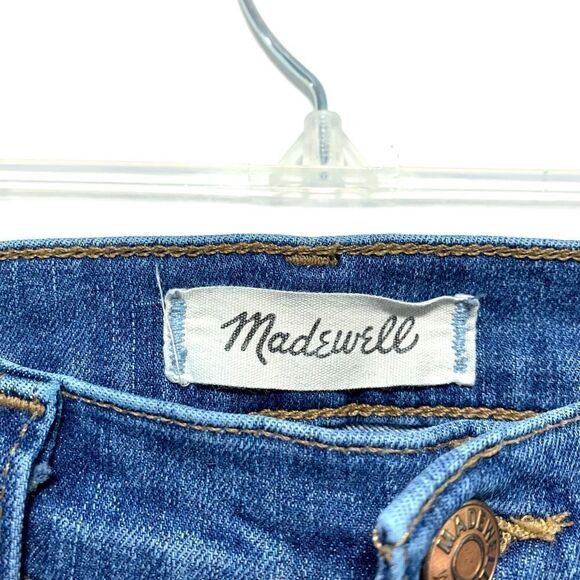 Madewell Denim 10" High-Rise Skinny Jeans Drop Step-Hem Distressed Womens sz 27 - Picture 6 of 12